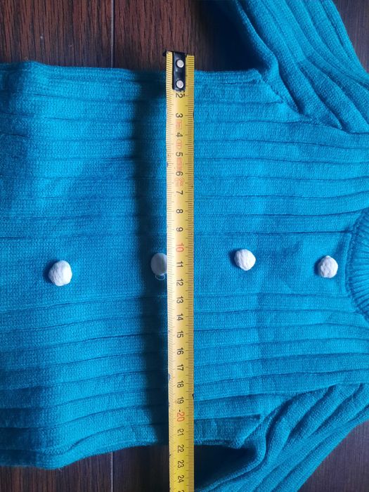 Новый теплый демисезонный вязаный человечек и шапочка, 6-9 мес./ 68-74