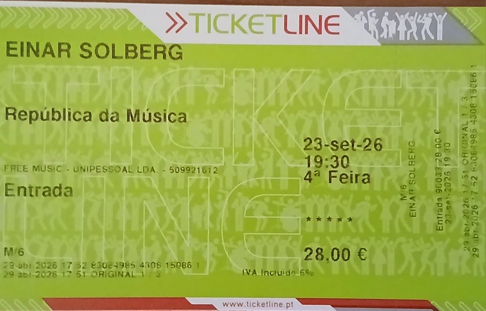Bilhete para Einar Solberg