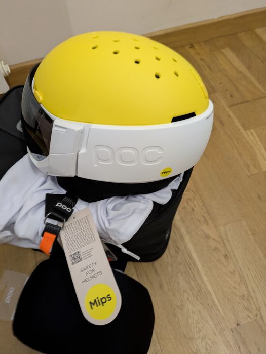 POC Levator 55 58 MIPS M L kask narciarski snowboardowy wizjer szyba