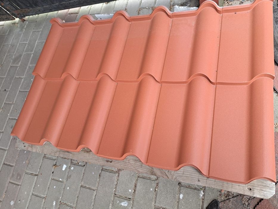 Blachodachowka prima de lux ceglasta.  cena za arkusz.