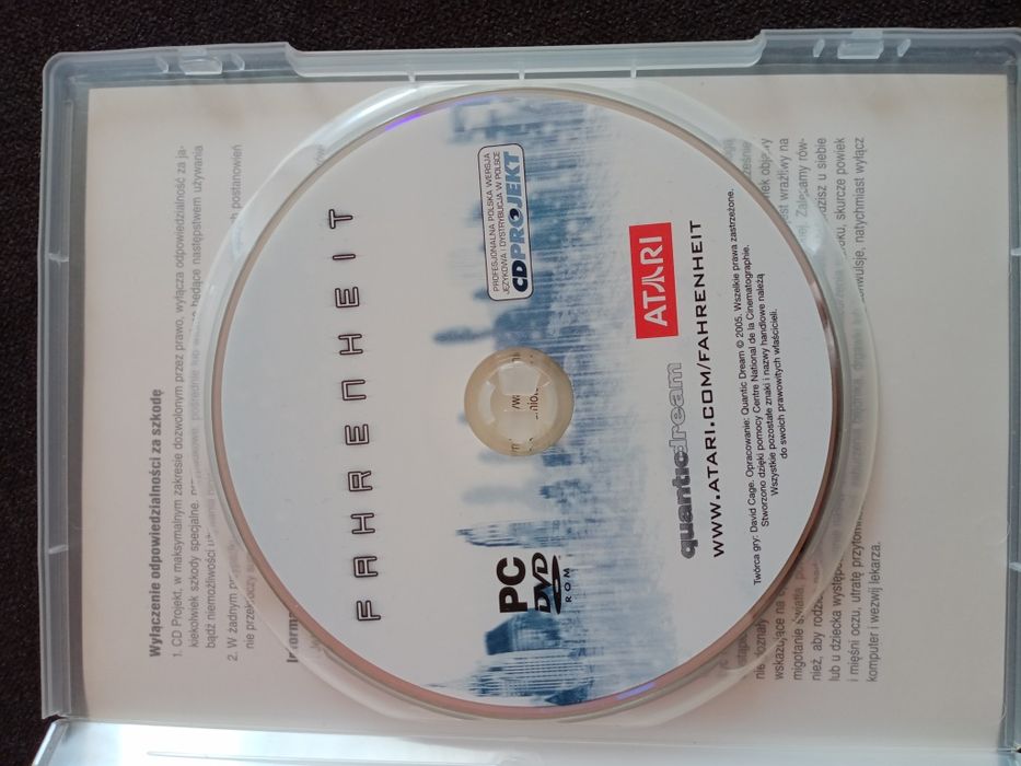 Gra Fahrenheit na PC