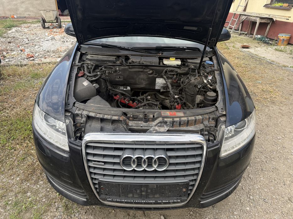 Audi A6 C6 2.7 B kod lak LY9B – całe auto na części/maska /drzwi/zderzak/lampa/błotnik/chłodnice/szyba/pulpit