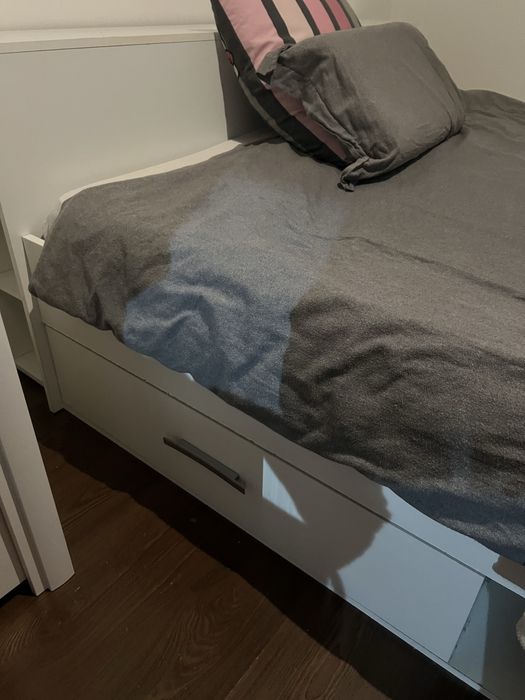 Cama  branca 160/200