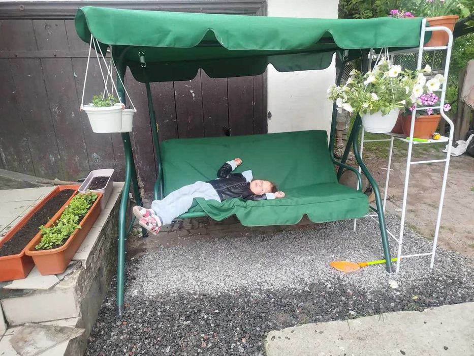 Уличная садовая качеля гойдалка садова