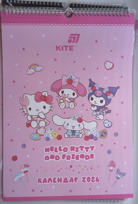 Календар 2026 Hello Kitty з трекером звичок  42×30 см