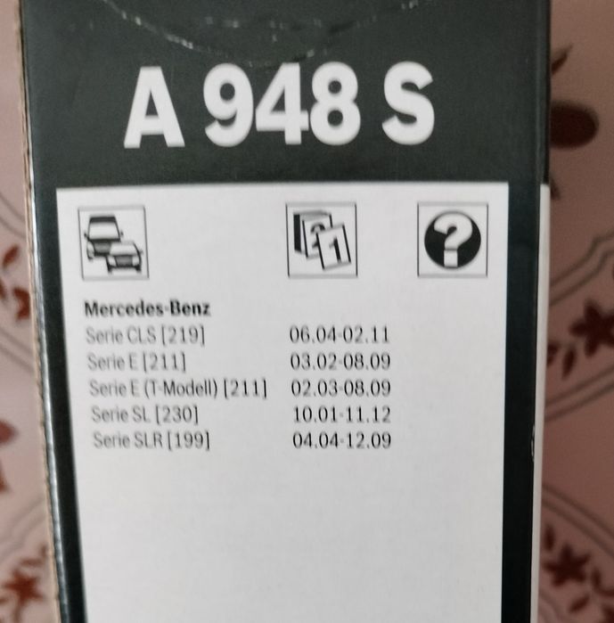 Escovas limpa vidros Mercedes