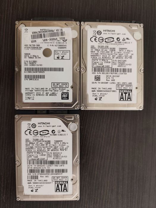 Dyski HDD Hitahi, TOSHIBA, SAMSUNG, Seagate od 120GB do 1TB