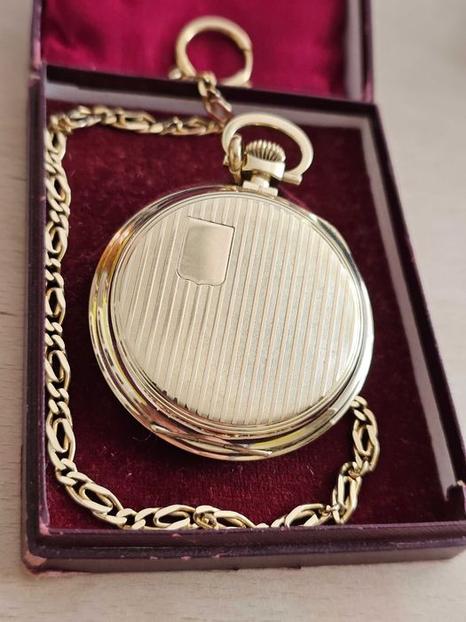 IWC Schaffhausen 51,00mm złoty 14k z 1929 roku + dewizka + pudełko