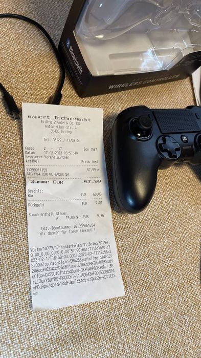 Оригінальний бездротовий геймпад Nacon Asymmetric Wireless Controller для PS4