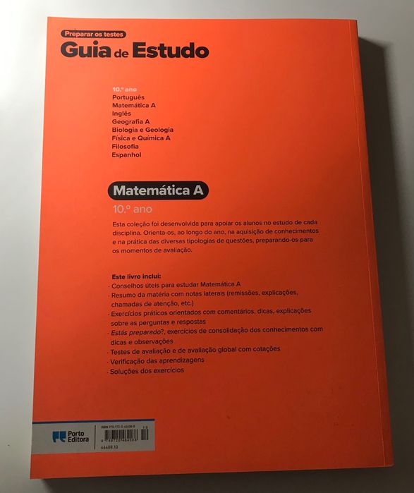 Guia de Estudo - 10°ano - Matemática A