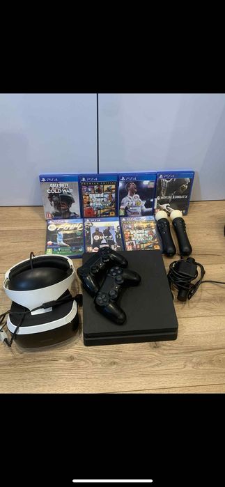 PlayStation 4 +okulary VR+ pady+gry