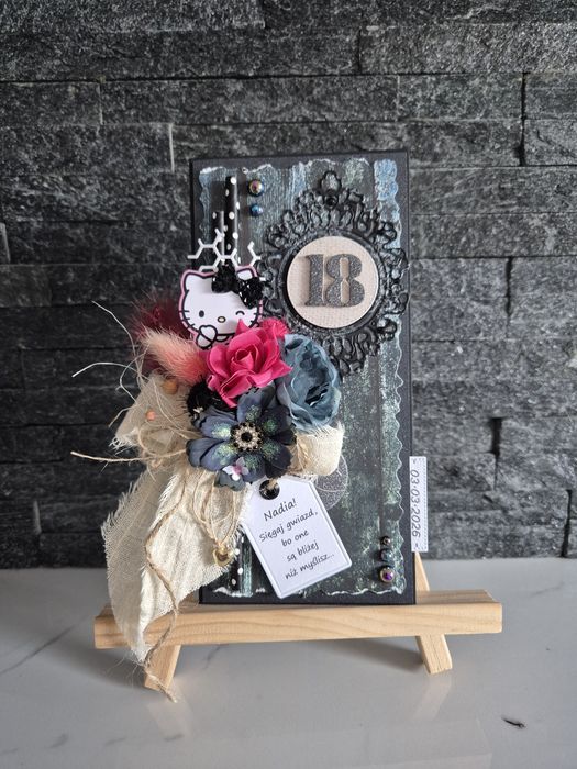 Kartka urodzinowa 18 Hello Kitty