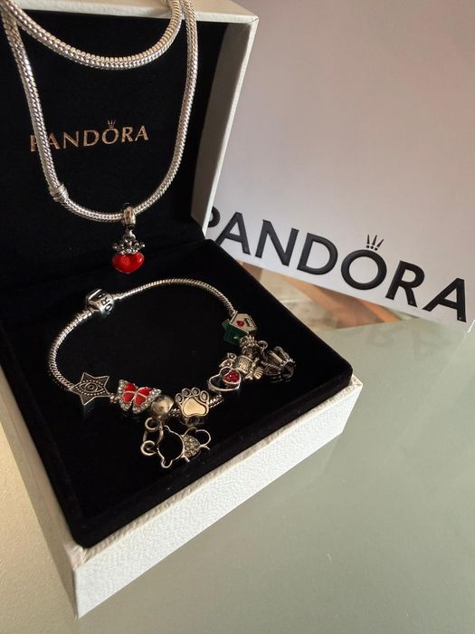 Conjuntos pulseira e colar Pandora