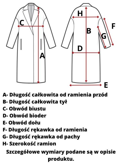 Płaszcz damski granatowy