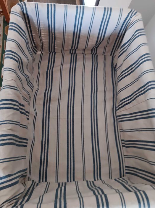 Cesto em Vime Cru forrado, utilidade para lavandaria ou outra