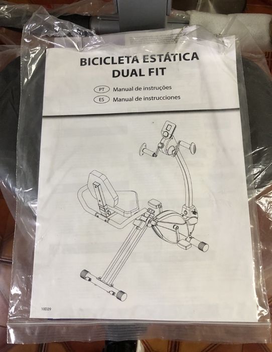 Bicicleta estatica dual fit nova embalada