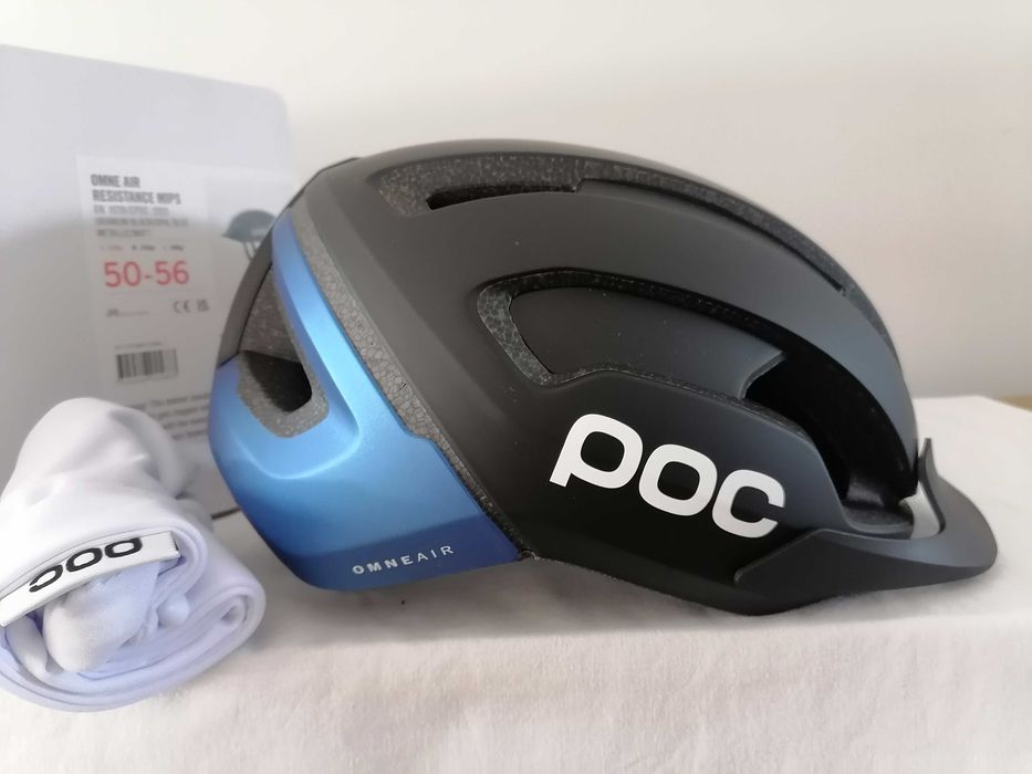 Kask rowerowy Poc Omne Air Resistance Mips Black Opal Blue S 50-56cm