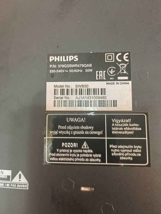 Subufer Philips SWB 50 bezprzewodowy głośnik bluetooth do TV