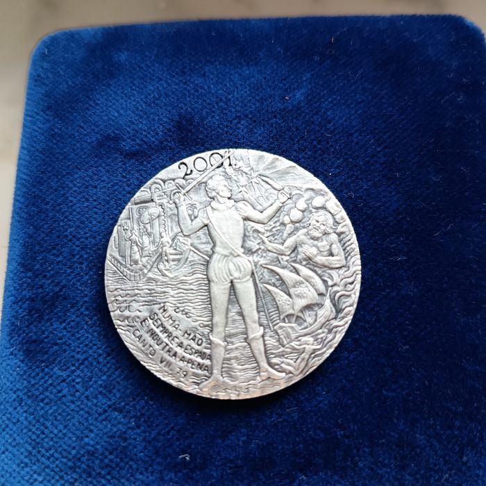 Medalha em Prata Camões / Os Lusíadas – Coleções Philae (Com Estojo)