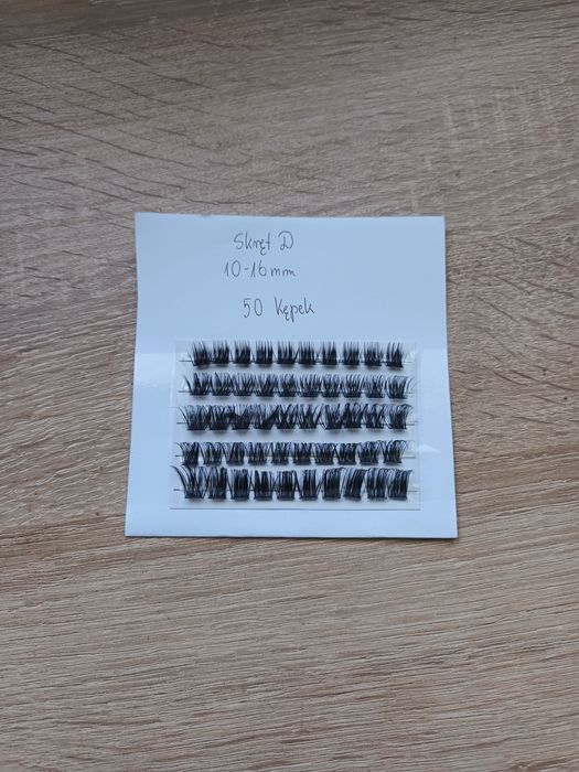 Nowe rzęsy bondingowe skręt D 50 kepek