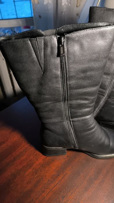 Сапоги женские, 41 размер натуральная кожа с мехом