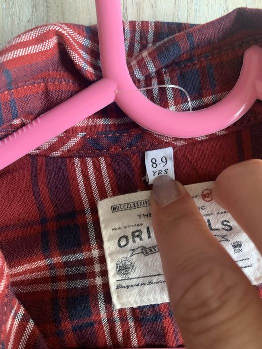 Koszula w kratę rozm.134