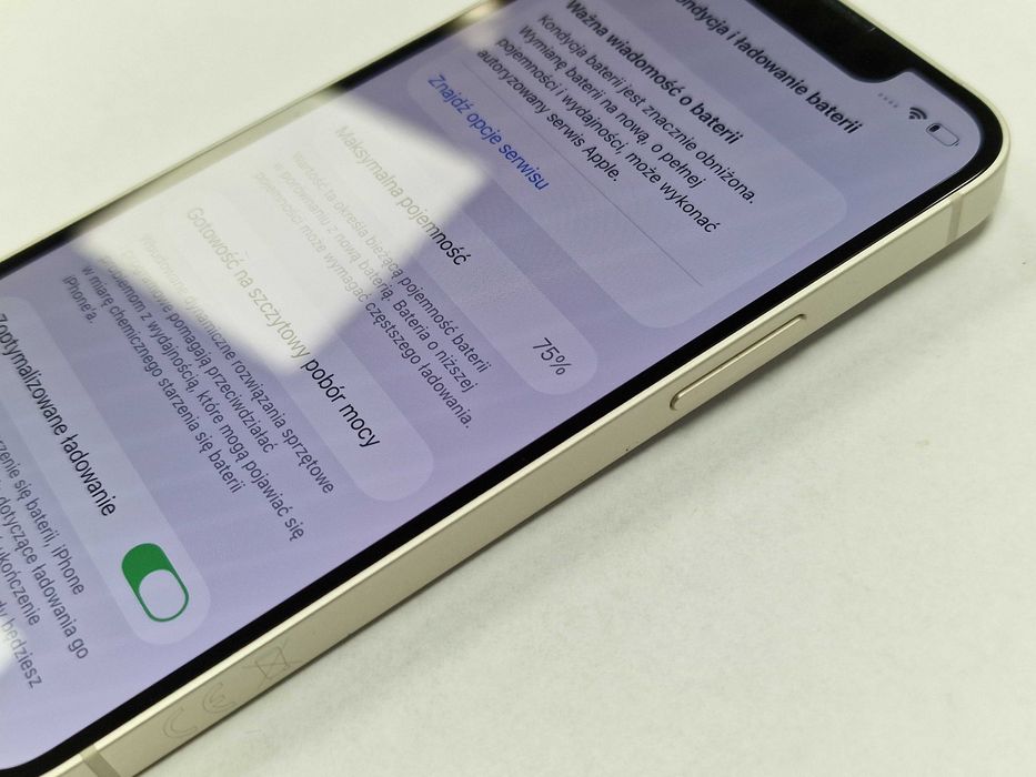 iPhone 13 mini 128GB/ Starlight/ Grade A/ BAT 75%/ Gwarancja + ładowar