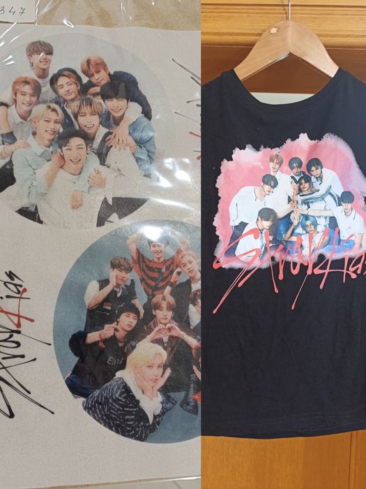Футболка Stray Kids, вафельна картинка на торт+ декогель