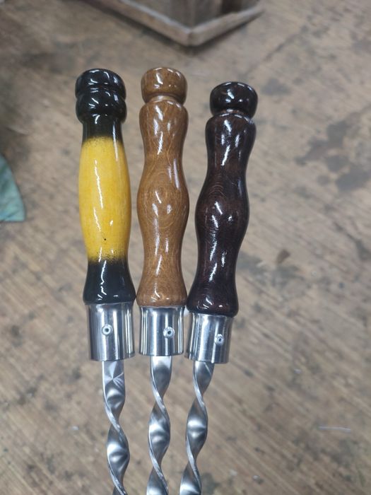 Асортимент шампурів Нерж 3мм. Ручка лакова. ЗНИЖКИ на комплекти