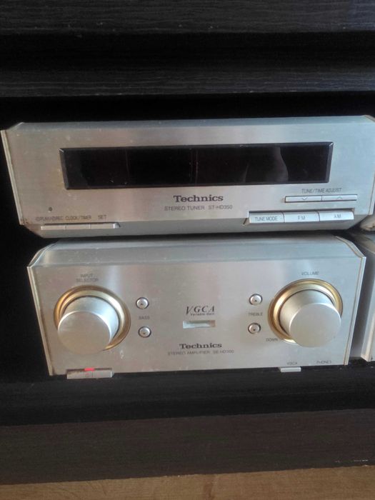 Technics HD350 komplet | CD, kasety, radio, pilot | Sprawny