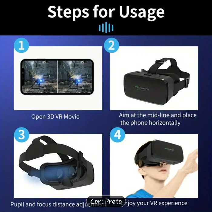 Oculos de realidade virtual