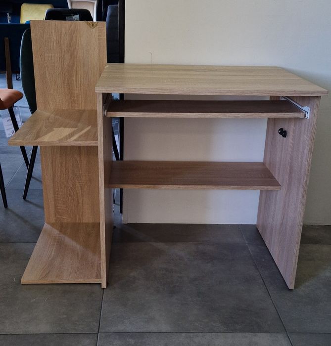 Biurko komputerowe  z półką dąb sonoma