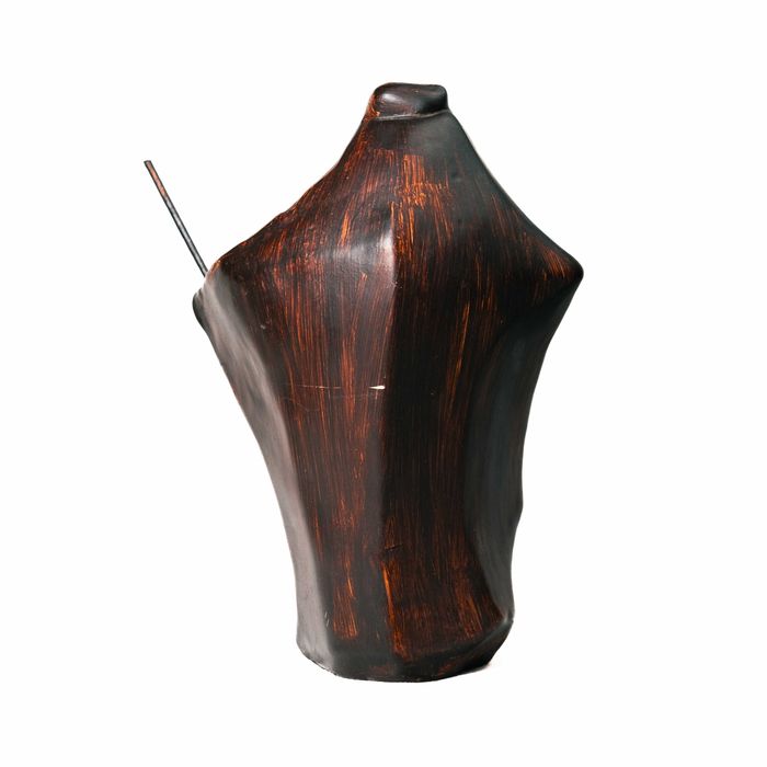 Presépio castanho - 25cm altura - Abstrato a imitar madeira - cerâmica