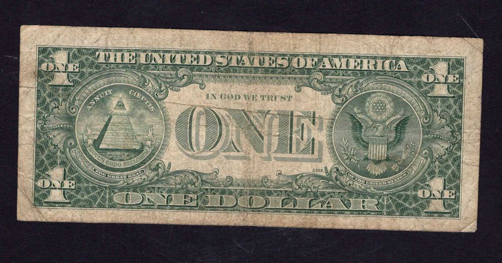 Banknot USA 1 Dolar 1977 rok Seria (A, Massachusetts) Pick-462a F