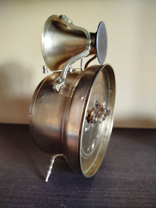 Niemiecki budzik HAU  "PHONOS" ok. 1905 , unikalny