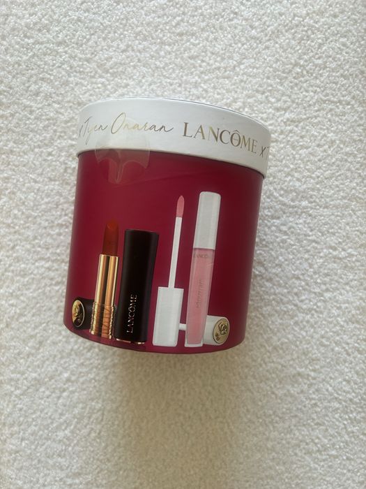 Lancome zestaw prezentowy podarunkowy l’absolu rouge szminka i blyszczyk