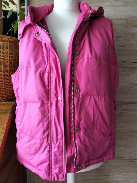 Ocieplacz z kapturem w kolorze fuksji; GAP; rozmiar L
