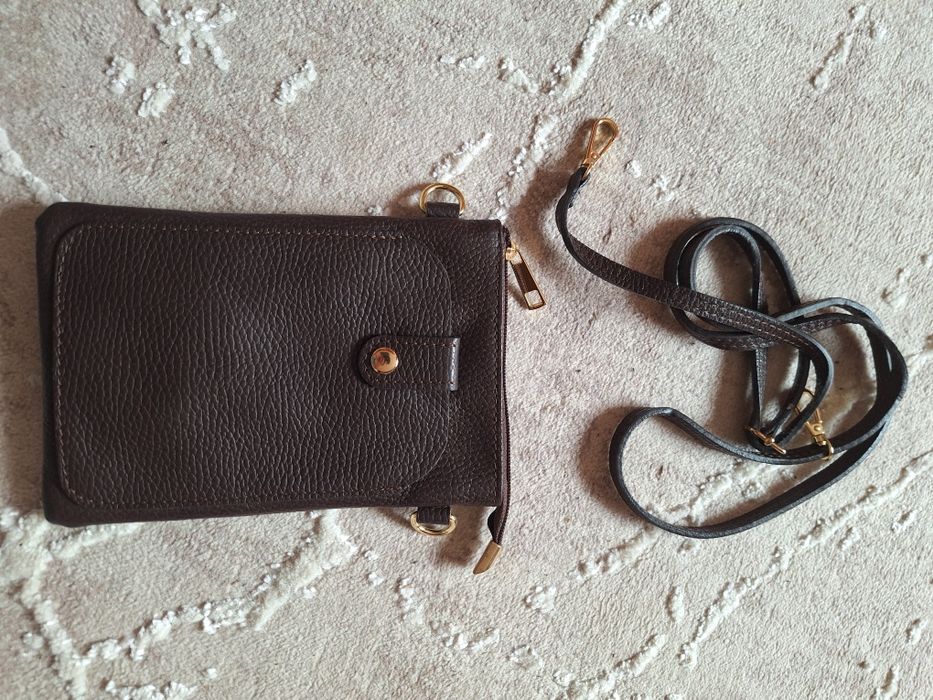 Нова шкіряна італійська сумка