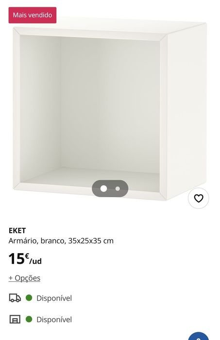 Vários Cubos EKKET Ikea + Calha Fixa