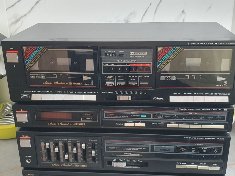 Wieża stereo Fisher wersja midi/ad-931 seria 225