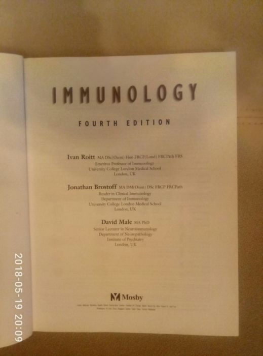 Immunology, Ivan Roitt, po angielsku (538)