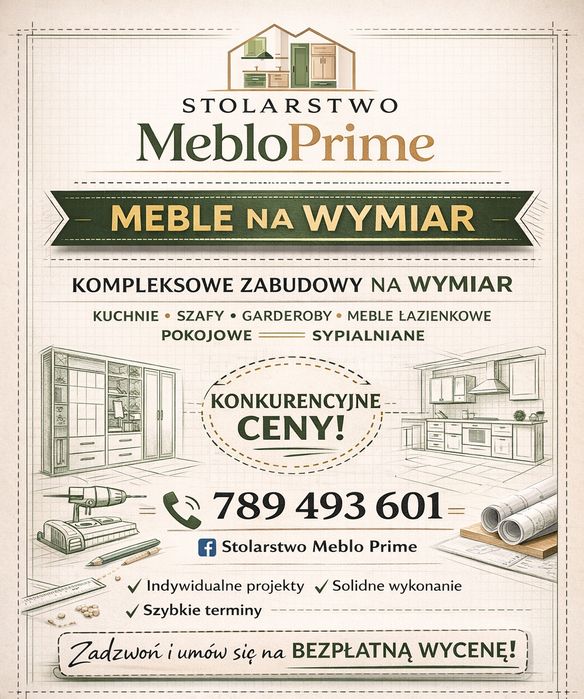 Meble na wymiar - kuchnie, szafy, zabudowy Śląsk