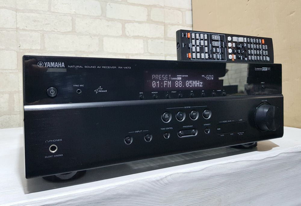 5.1AV-ресивер Yamaha RX-V473 5×115Вт,AirPlay 4K USB HDMI DLNA