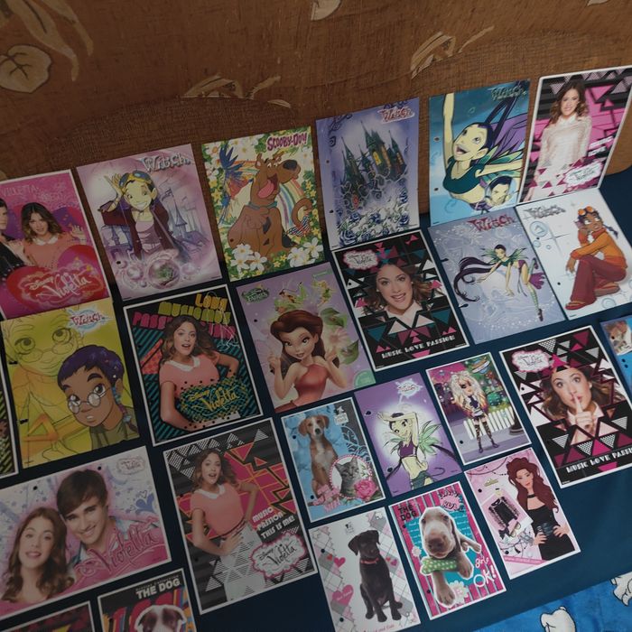 Zestaw karteczek do segregatora Witch gładkie,również inne z brokatem.