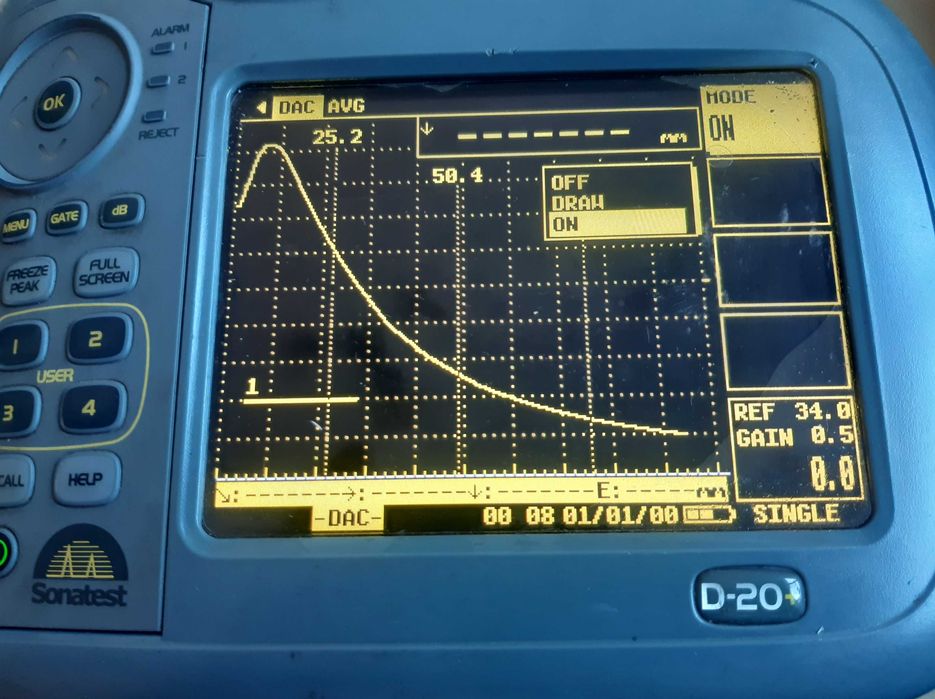 Defektoskop ultradźwiękowy Sonatest Sitescan D-20+ DGS DAC UT ndt