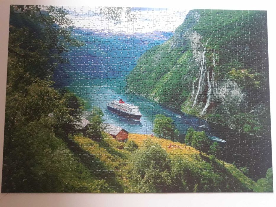 Puzzle Trefl 1000 + 1000 el. Wenecja/ Norwegia