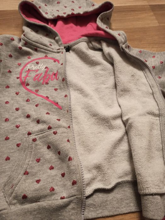 Bluza na suwak r. 110/116