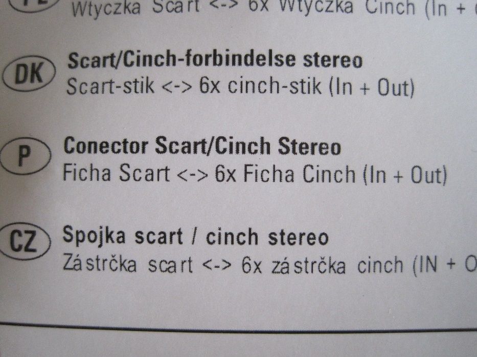 Cabo Scart/RCA como novo
