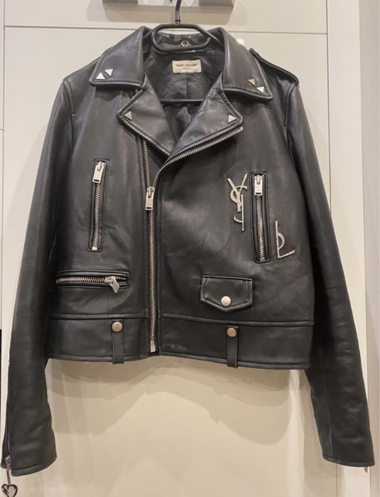 Yves Saint Laurent/YSL skóra,ramoneska,kurtka
