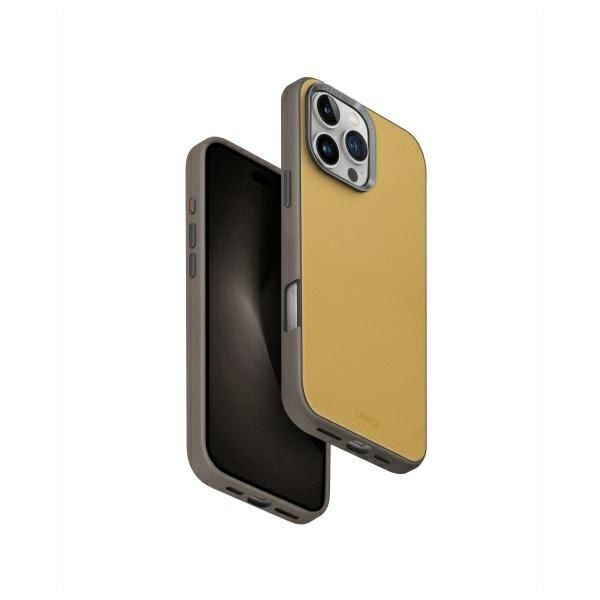 UNIQ etui Lyden DS i Phone 16 Pro Max 6.9" Magclick Charging żółto-szary/yellow-grey